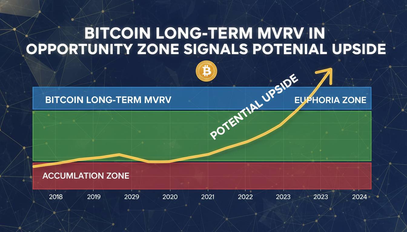 Bitcoin Long-Term MVRV in Opportunity Zone Signals Potential Upside